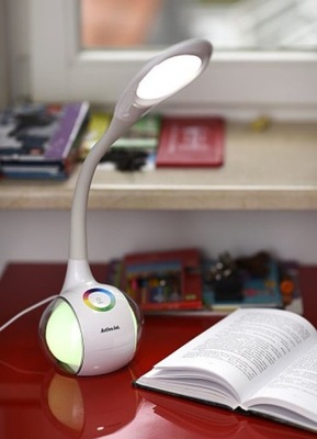 Lampka biurkowa LED Activejet RAINBOW RGB biała