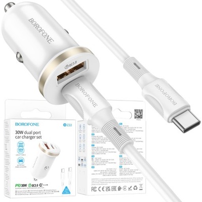 TRAGALUZ DISPOSITIVO DE CARGA TIPO TIPO C USB-C 30W QC3.0 PARA IPHONE 15 PLUS PRO MAX IPAD  