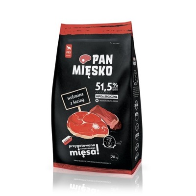 Pan Mięsko Wołowina z koziną M 20kg