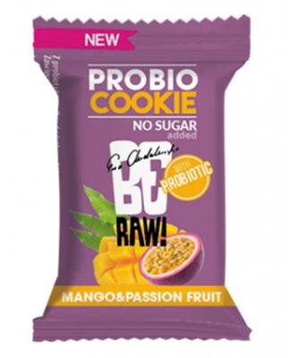 BeRAW Probio Cookie Mango and Passion Fruit, 18 g