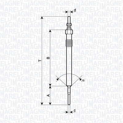 MAGNETI MARELLI 062900127304 СВЕЧА НАКАЛА