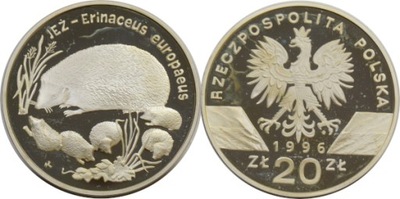 16CK. 20 ZŁOTYCH 1996 JEŻE