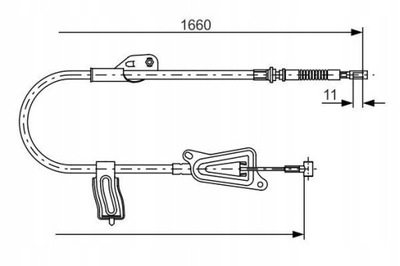 BOSCH 1 987 477 944 CIĘGŁO, ГАЛЬМО СТОЯНКОВИЙ