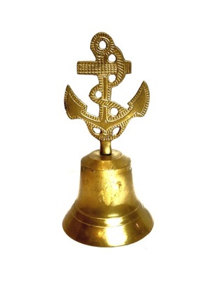 l. 60/70-te XX w / KOTWICA (16,7cm / 164g) MOSIĘŻNY DZWONEK STOJĄCY /249211
