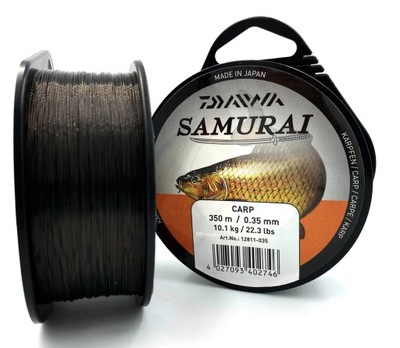 ŻYŁKA KARPIOWA DAIWA SAMURAI CARP 0,35MM 350M 10KG