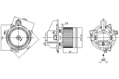 NISSENS VENTILADOR SOPLADORES RENAULT CAPTUR I CLIO IV KAPTUR 0.9-1.6  