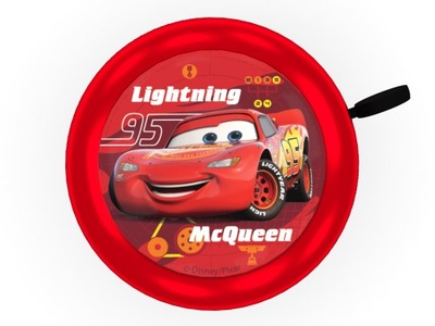 Dzwonek do roweru hulajnogi Cars 3 Auta 3 czerwony