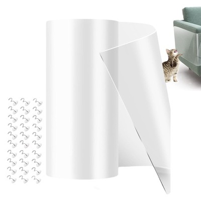 FOLIA OCHRONNA DRZWI MEBLE PRZECIW DRAPANIU SAMOPRZYLEPNE MOCNE 20X300CM