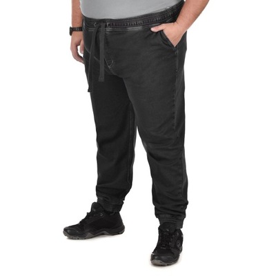 Duże spodnie jeansowe joggery Viking Jaggy BK 5XL