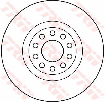 DISCOS DE FRENADO PARTE DELANTERA TRW DF6060S  