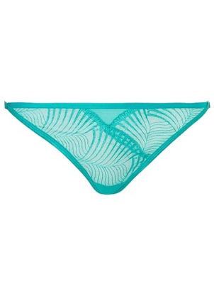 GEORGE - stringi Entice Teal Embroidered Thong 44