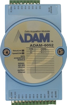 moduł 8x DI 8x DO * ADVANTECH ADAM-6052 RJ45 TH35