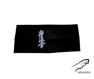 Opaska karate Kyokushin czarna HIRAKEN