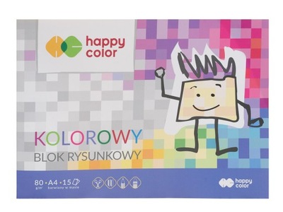 Happy Color Blok rysunkowy kolorowy A4