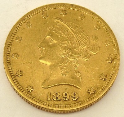 Złota moneta 10 dolarów, 1899
