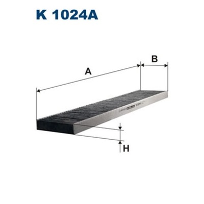 ФИЛЬТР, ВЕНТИЛЯЦИЯ СТОРОНЫ ПАССАЖИРА ФИЛЬТРON K 1024A