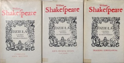 William Shakefpeare Dzieła w przekładzie Macieja Słomczyńskiego x3 książki