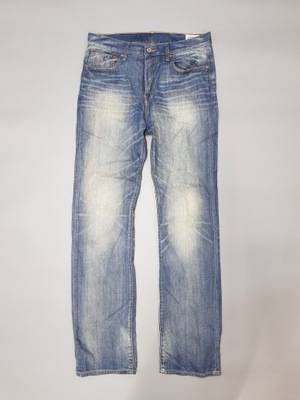 G STAR Raw 3301 Straight jeansy wycierane 32/34 pas 86