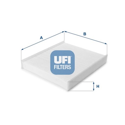 ФИЛЬТР, ВЕНТИЛЯЦИЯ СТОРОНЫ ПАССАЖИРА UFI 53.190.00