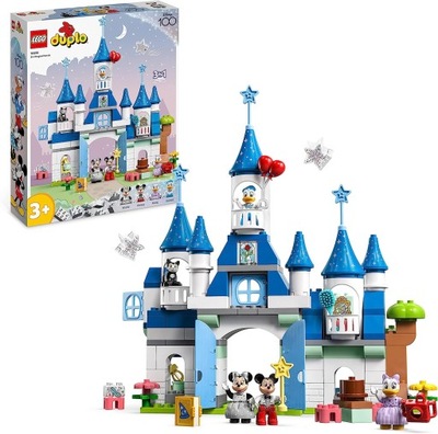 LEGO 10998 DUPLO Disney Magiczny zamek 3 w 1, 100-lecie Disneya