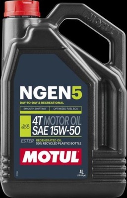 OIL MOTUL 15W50 4L NGEN 5 4T / MOTOCYKLE 111834 MOTUL OIL MOTUL 15W50 4L  