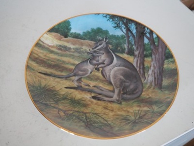 Talerz dekoracyjny kolekcjonerski kangury