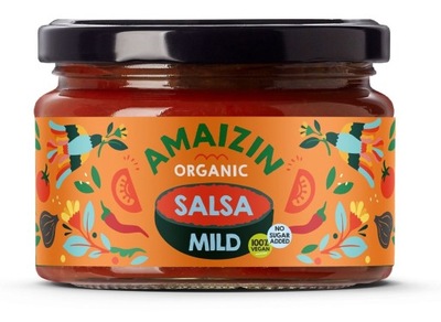 Sos salsa łagodny bezglutenowy BIO 260 g - Amaizin