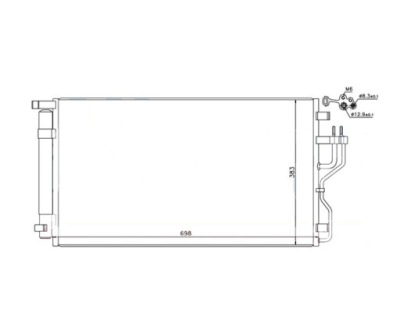 Конденсатор кондиціонера 52x1k8c1 фото №1