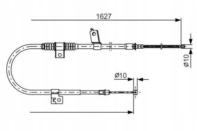 BOSCH 1 987 482 274 CIĘGŁO, ТОРМОЗ СТОЯНОЧНИЙ