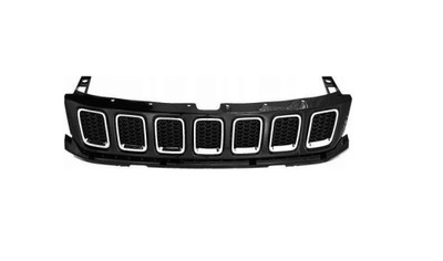Jeep compass 2017-21 решётка радиатора решётка радиатора kpl хром czarna фото №1