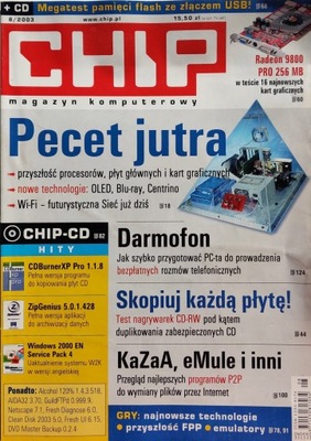 Magazyn CHIP x 5 numerów z lat 2003-2005