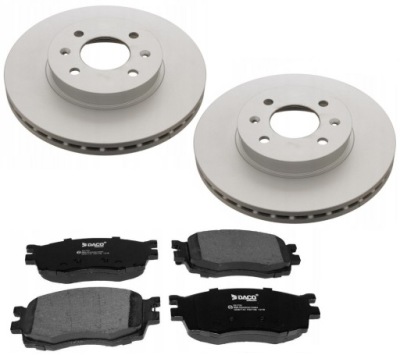 Гальмівні диски гальмівні колодки перед kia rio ii hyundai accent iii фото №1