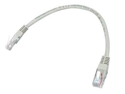 Kabel kompsieciowy 1:1 8P8C CAT6E 0,25m patchcord