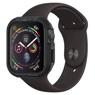 Etui APPLE WATCH 4 / 5 (44 mm) Spigen Rugged Armor czarne