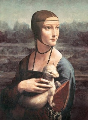 Dama z łasiczką - Leonardo Da Vinci reprint