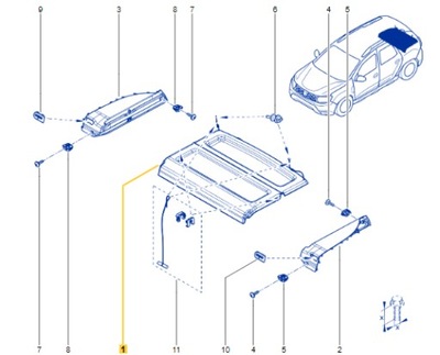 SHELF BOOT DACIA DUSTER II 18-  