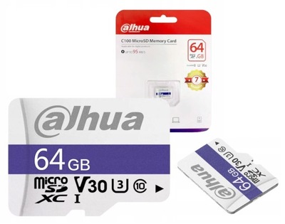 KARTA PAMIĘCI SD DAHUA 64GB microSD TF-C100/64GB