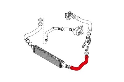 ПАТРУБОК ТУРБИНЫ AUDI A4 B8 A5 8K0145709N