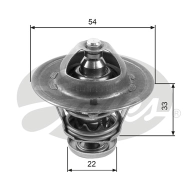 GATES TH22285G1 ТЕРМОСТАТ, СЕРЕДИНА ОХЛАЖДАЮЧАЯ