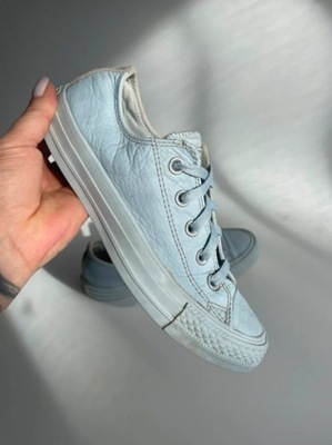 Converse niebieskie skórzane buty trampki niskie 36,5 36 23 cm 23,5