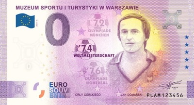 Banknot 0 euro Jan Domarski