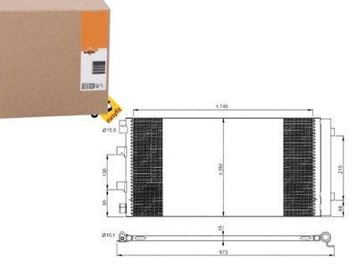 Nrf 35972 конденсатор, кондиціонер фото №1