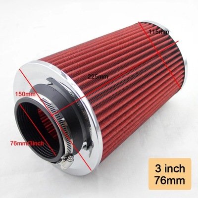 UNIVERSAL 3INCH 76MM SPORTS AIR FILTRAS COLD A 