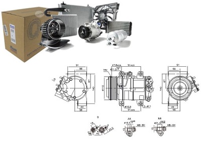 КОМПРЕСОР КОНДИЦІОНЕРА INFINITI QX56 QX80 NISSAN PATROL VI 5.6 09.03-