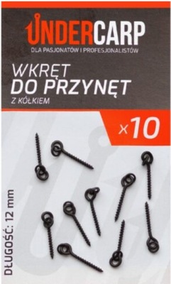 UnderCarp Wkręt do Przynęt z Kółkiem 12mm