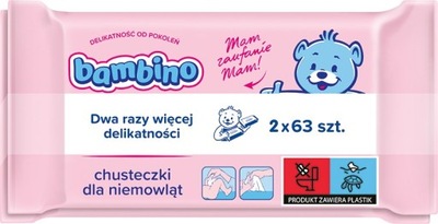 BAMBINO Chusteczki - wkład 2op.x 63 szt