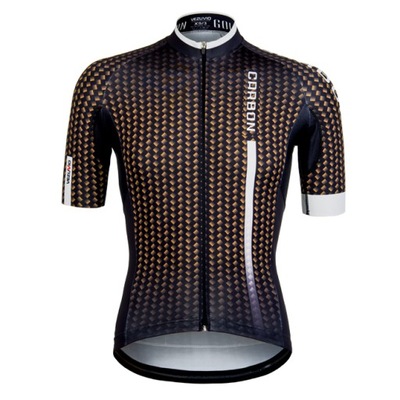Koszulka rowerowa Vezuvio Carbon Gold rozmiar M