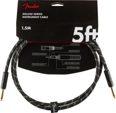 Fender Deluxe Cable Black 1,5m Kabel Gitarowy