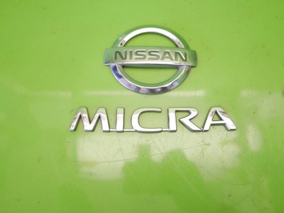 EMBLEMA LOGOTIPO INSIGNIA INSCRIPCIÓN PARTE TRASERA NISSAN MICRA K12  