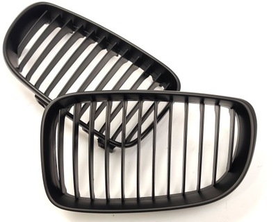 GRILLE RADIATOR GRILLE GRILLES GRILLES SET BLACK MATTE BMW 1 E81 E82 E87 E88 FACELIFT FL LCI  